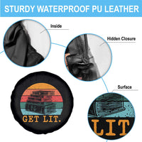 Book Lover Spare Tire Cover Get Lit Literature Reading - Wonder Print Shop