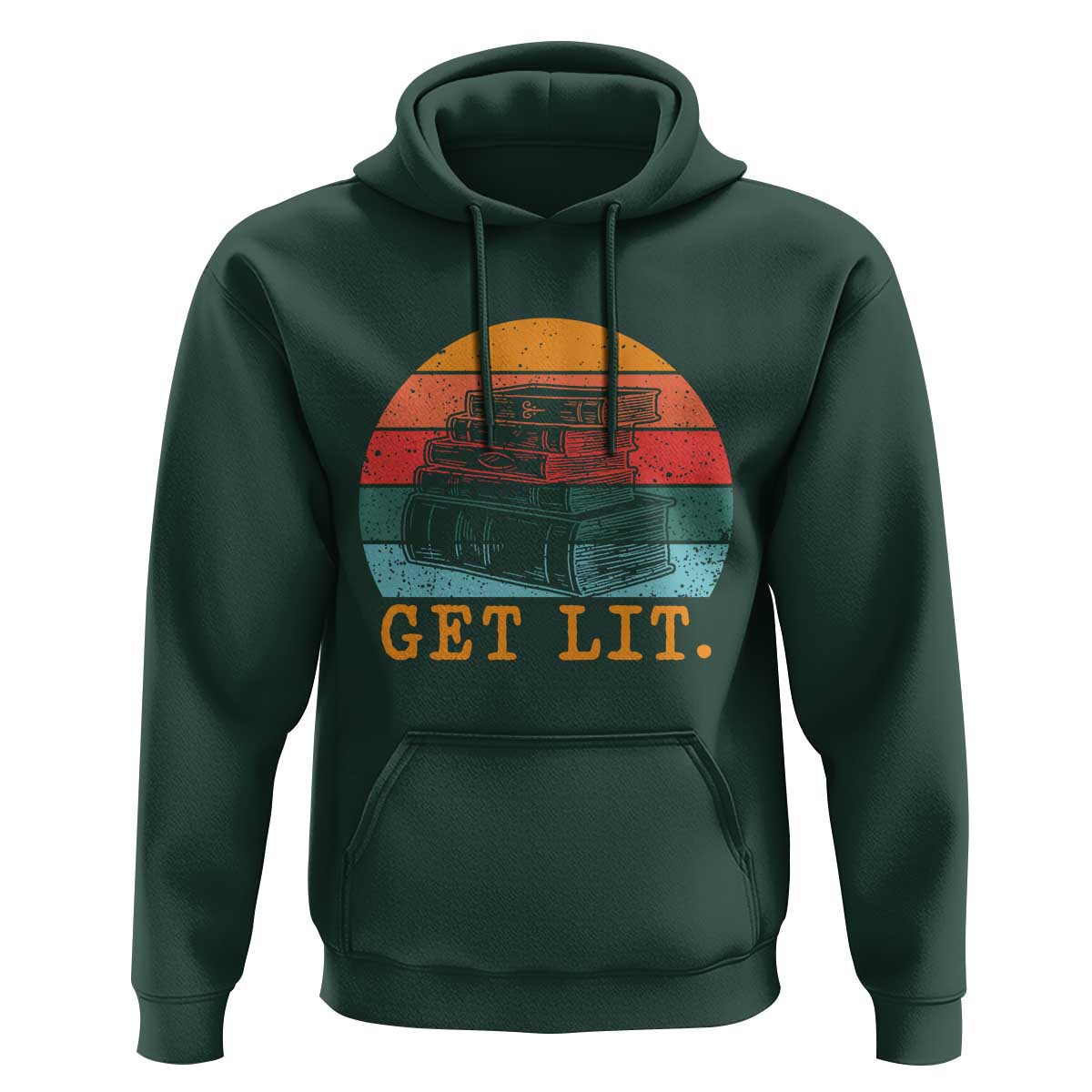 Book Lover Hoodie Get Lit Literature Reading - Wonder Print Shop