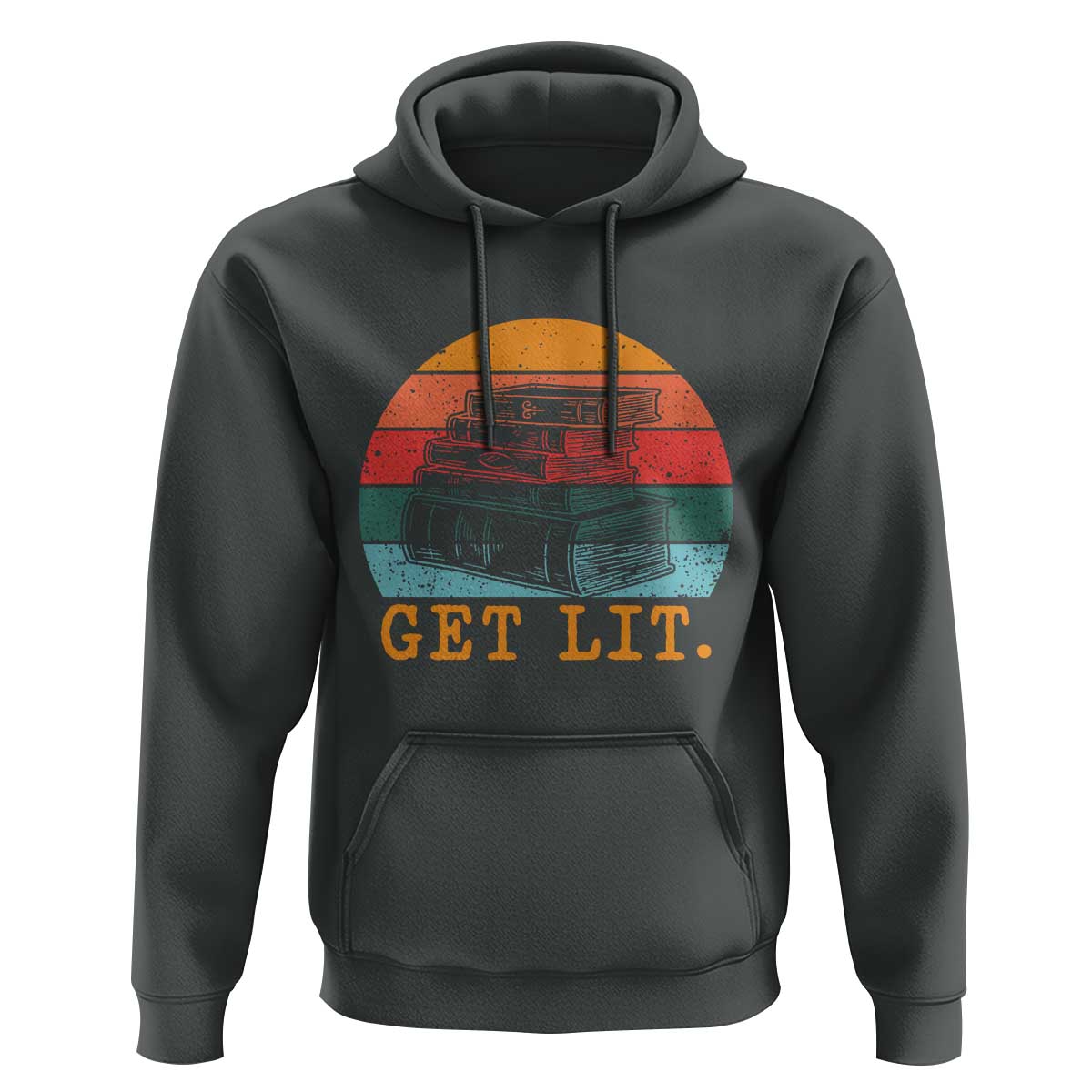Book Lover Hoodie Get Lit Literature Reading - Wonder Print Shop