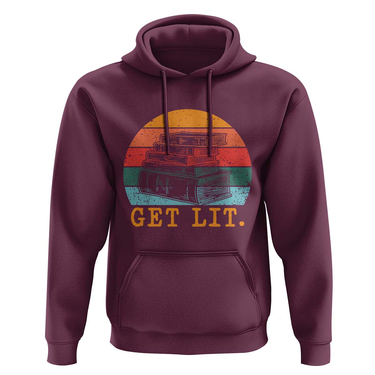 Book Lover Hoodie Get Lit Literature Reading - Wonder Print Shop
