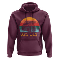 Book Lover Hoodie Get Lit Literature Reading - Wonder Print Shop