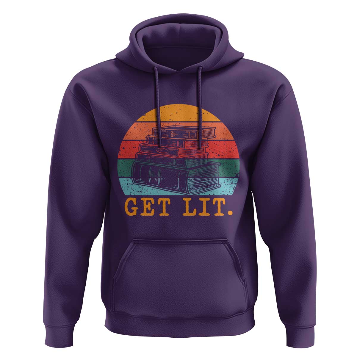 Book Lover Hoodie Get Lit Literature Reading - Wonder Print Shop