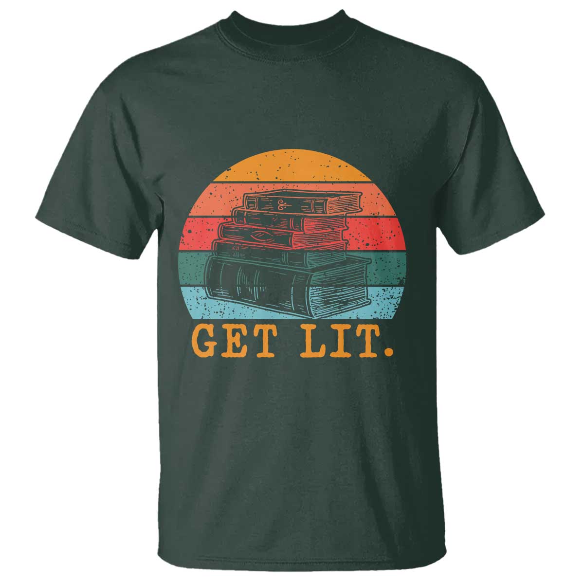 Book Lover T Shirt Get Lit Literature Reading - Wonder Print Shop