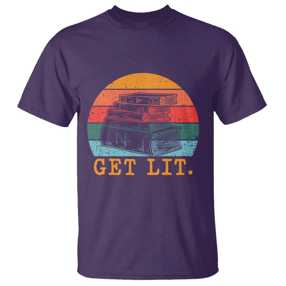 Book Lover T Shirt Get Lit Literature Reading - Wonder Print Shop