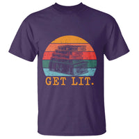 Book Lover T Shirt Get Lit Literature Reading - Wonder Print Shop