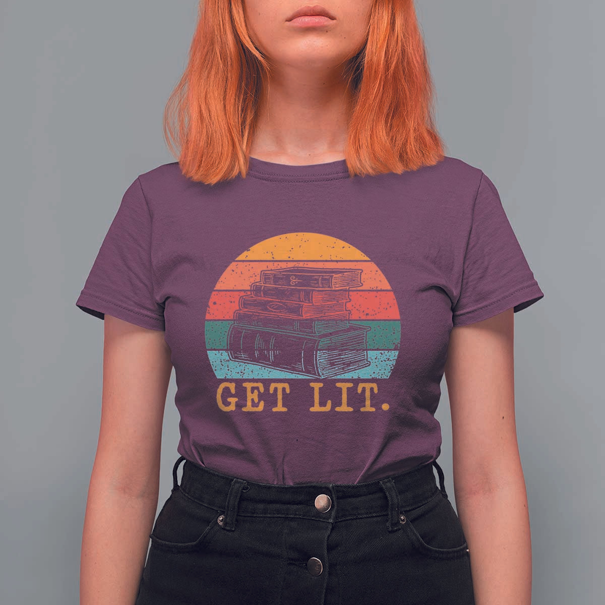 Book Lover T Shirt For Women Get Lit Literature Reading - Wonder Print Shop