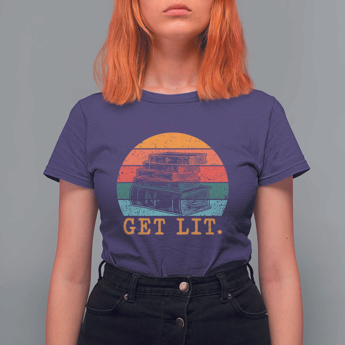 Book Lover T Shirt For Women Get Lit Literature Reading - Wonder Print Shop