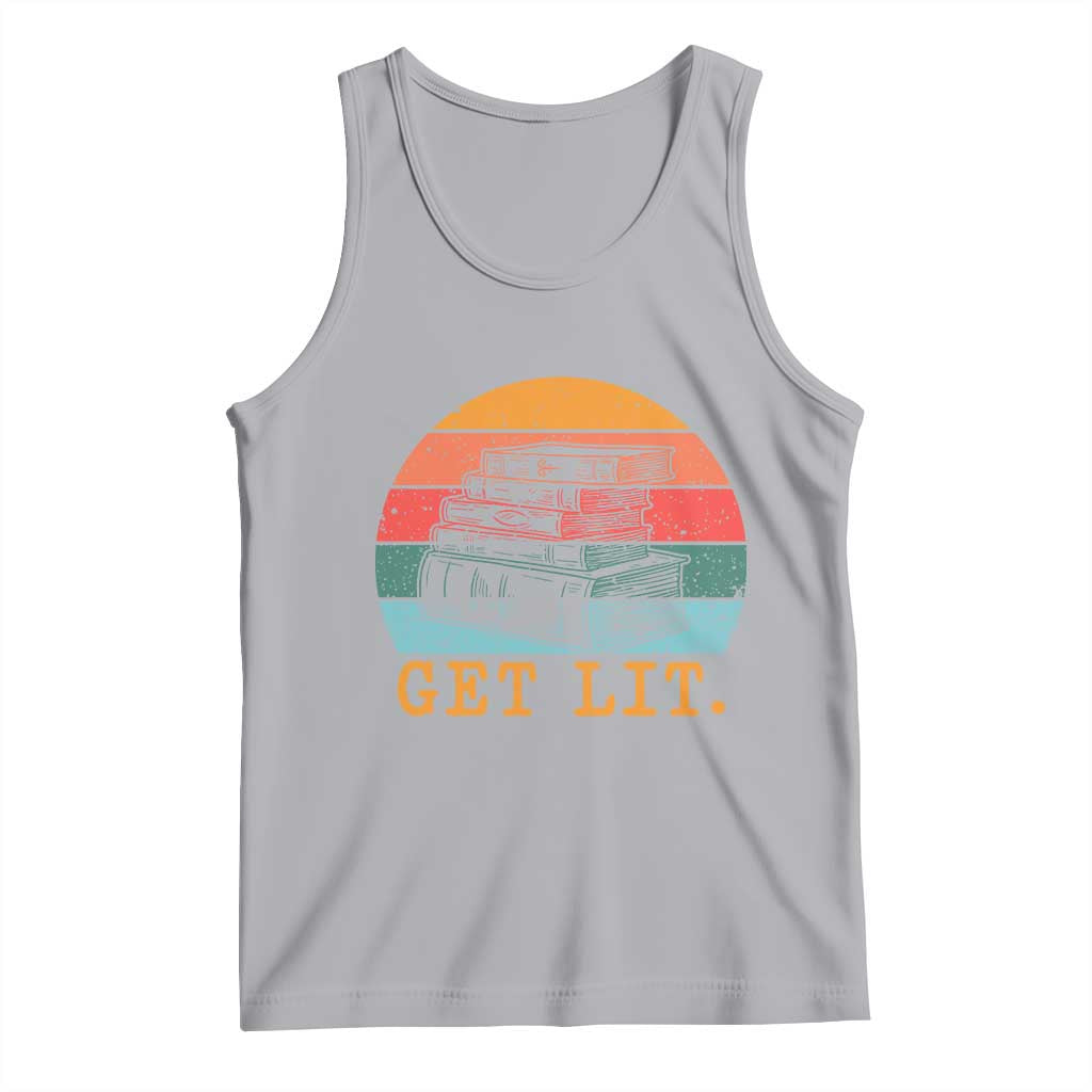 Book Lover Tank Top Get Lit Literature Reading - Wonder Print Shop
