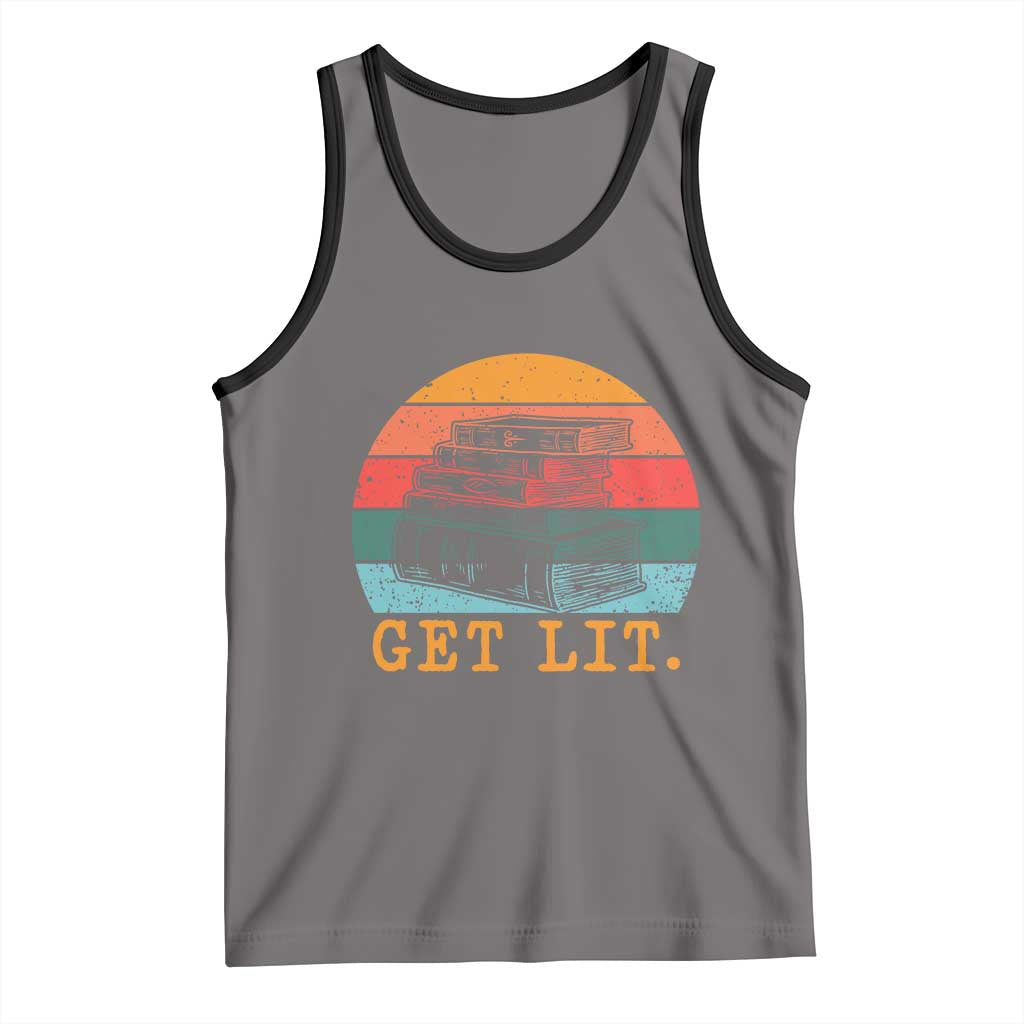 Book Lover Tank Top Get Lit Literature Reading - Wonder Print Shop