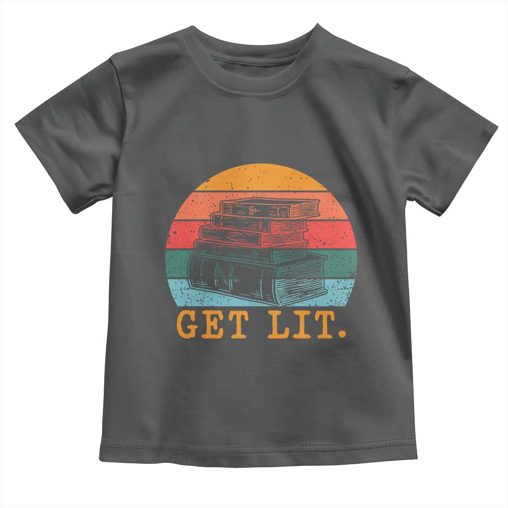 Book Lover Toddler T Shirt Get Lit Literature Reading - Wonder Print Shop