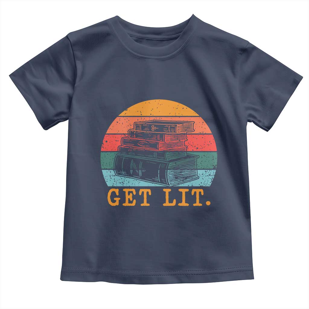 Book Lover Toddler T Shirt Get Lit Literature Reading - Wonder Print Shop