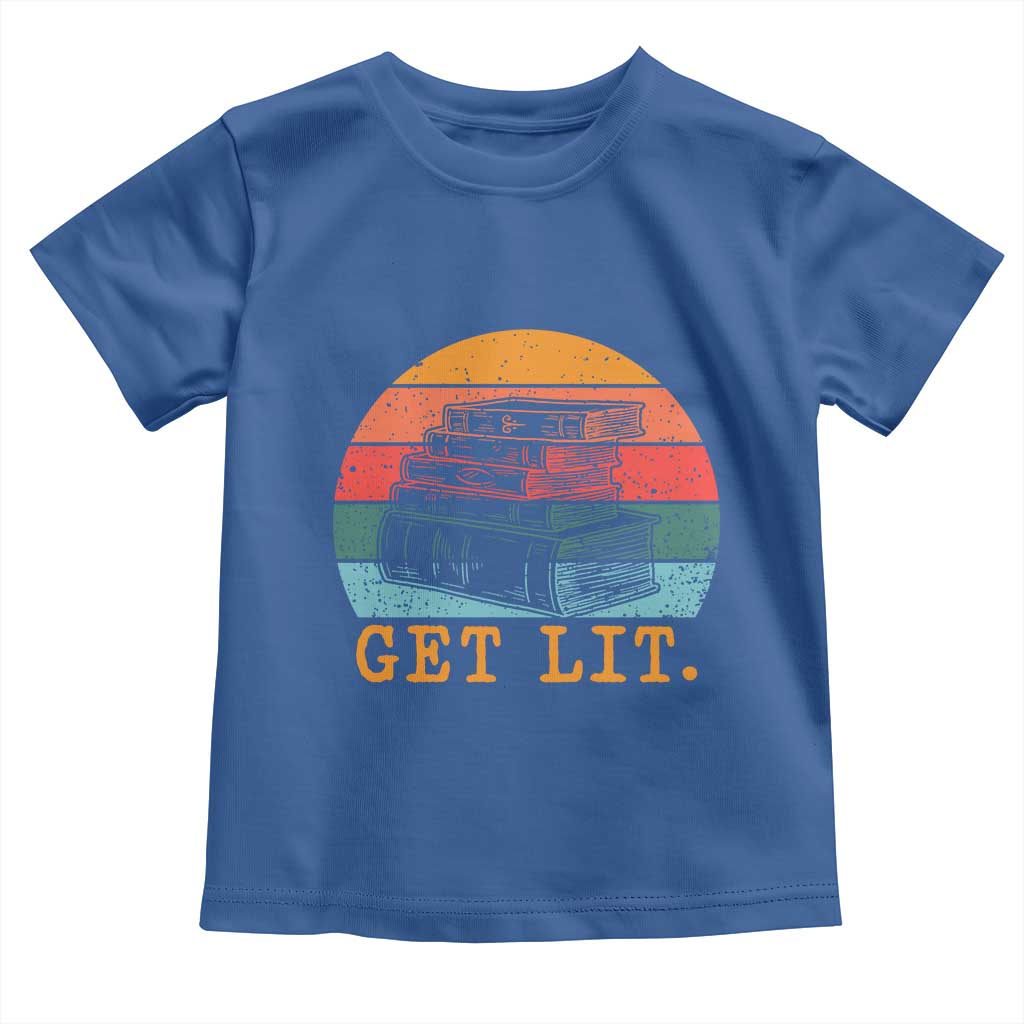 Book Lover Toddler T Shirt Get Lit Literature Reading - Wonder Print Shop