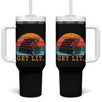 Book Lover Tumbler With Handle Get Lit Literature Reading