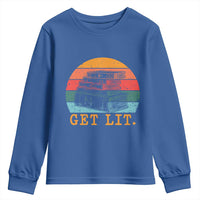 Book Lover Youth Sweatshirt Get Lit Literature Reading - Wonder Print Shop