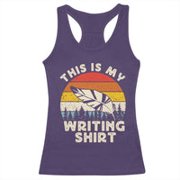 Funny Writer Racerback Tank Top This is My Writing Shirt Authors Poets Literature - Wonder Print Shop