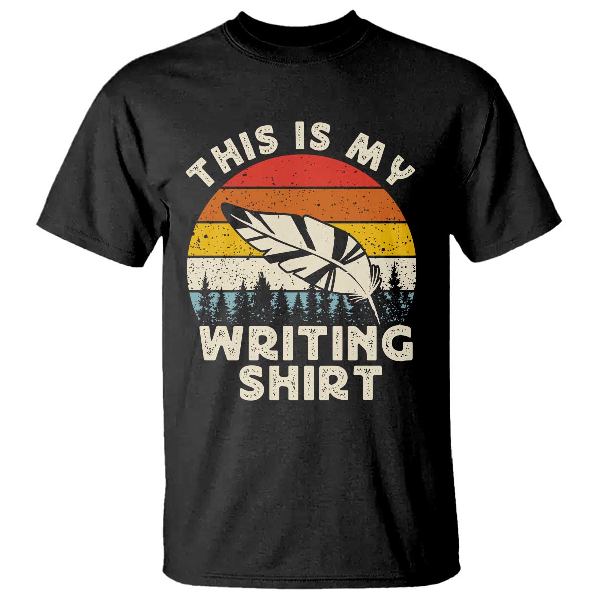 Funny Writer T Shirt This is My Writing Shirt Authors Poets Literature - Wonder Print Shop
