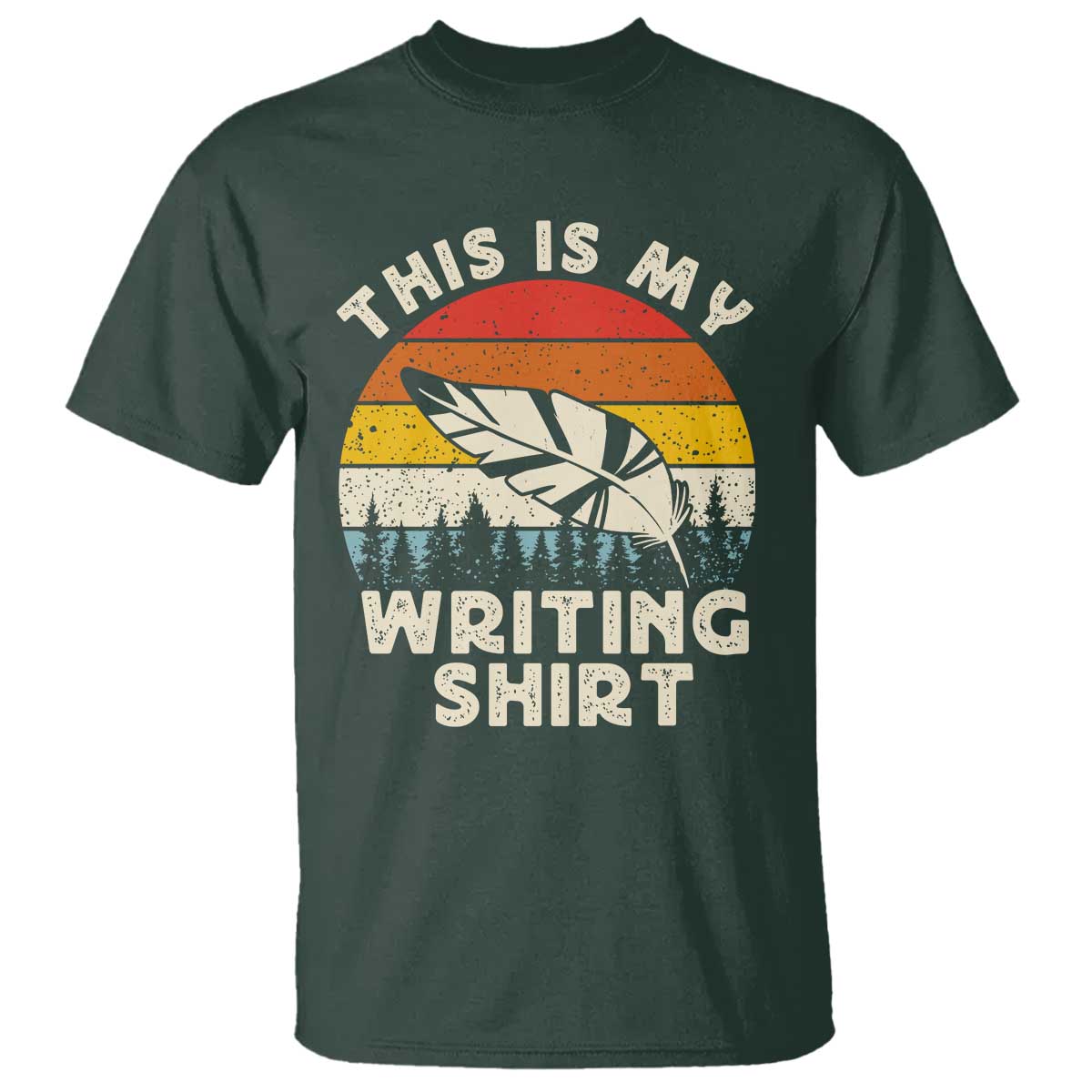 Funny Writer T Shirt This is My Writing Shirt Authors Poets Literature - Wonder Print Shop