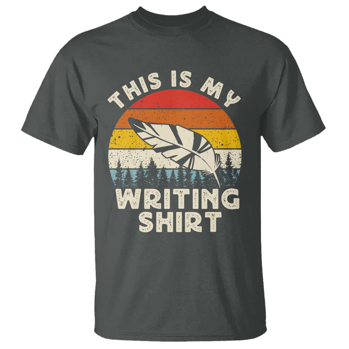Funny Writer T Shirt This is My Writing Shirt Authors Poets Literature - Wonder Print Shop