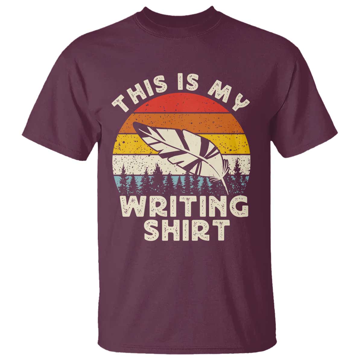 Funny Writer T Shirt This is My Writing Shirt Authors Poets Literature - Wonder Print Shop