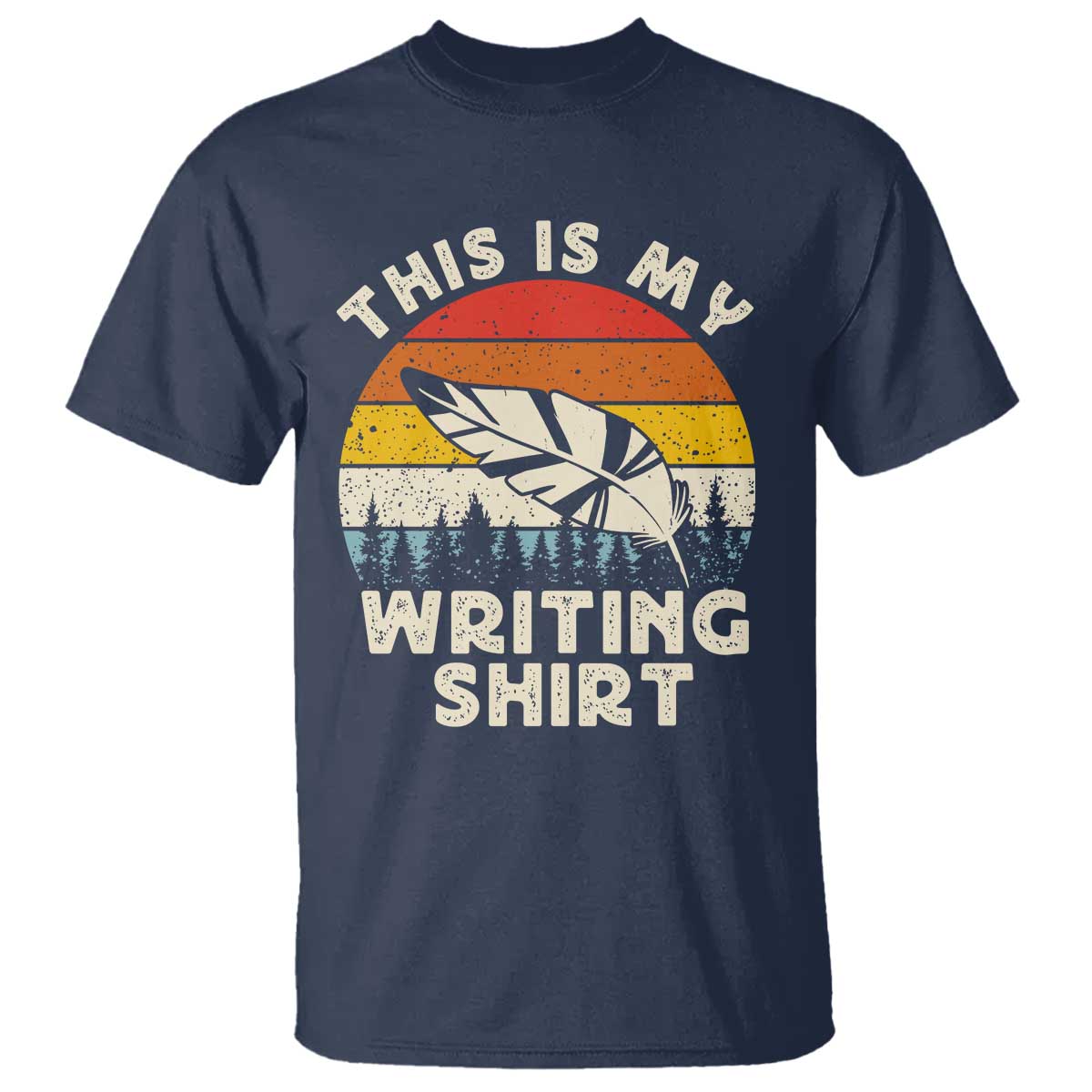 Funny Writer T Shirt This is My Writing Shirt Authors Poets Literature - Wonder Print Shop