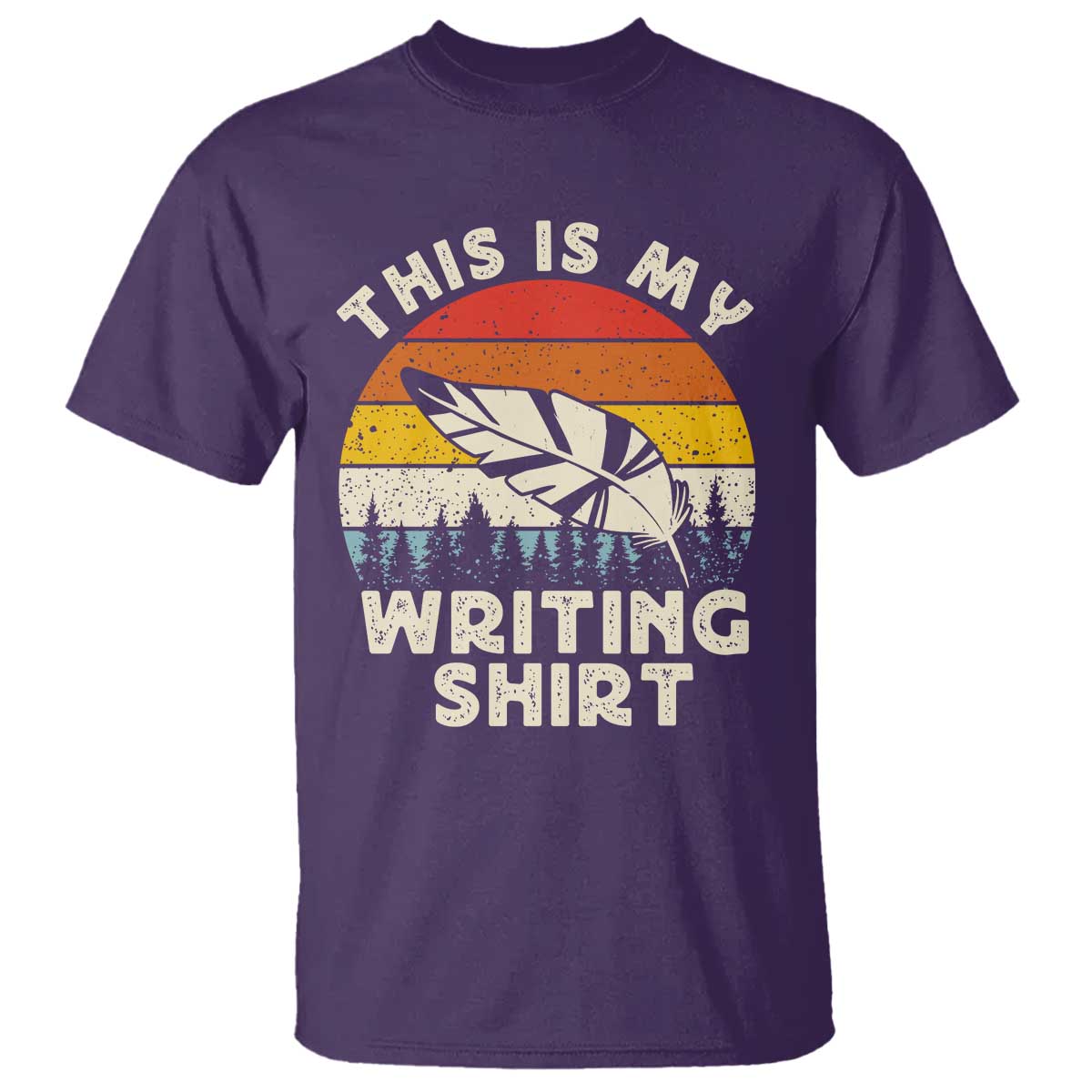 Funny Writer T Shirt This is My Writing Shirt Authors Poets Literature - Wonder Print Shop