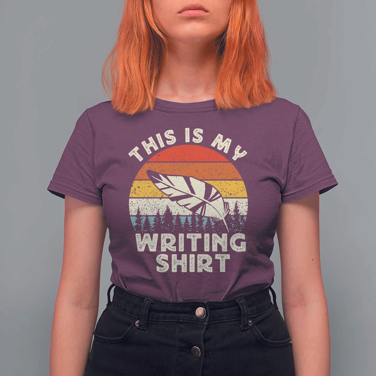 Funny Writer T Shirt For Women This is My Writing Shirt Authors Poets Literature - Wonder Print Shop