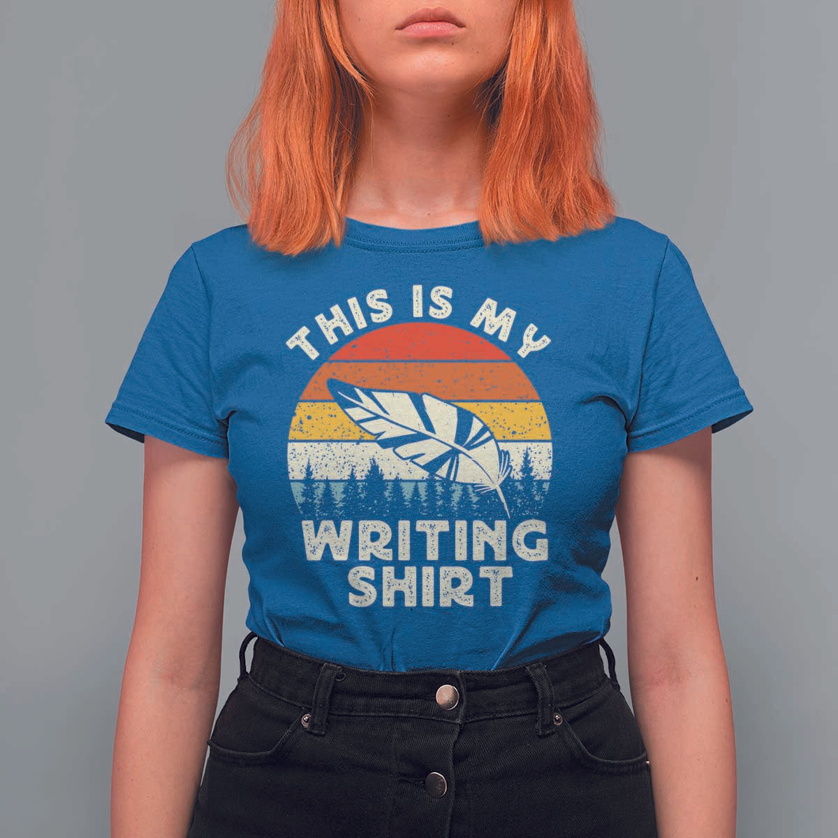 Funny Writer T Shirt For Women This is My Writing Shirt Authors Poets Literature - Wonder Print Shop