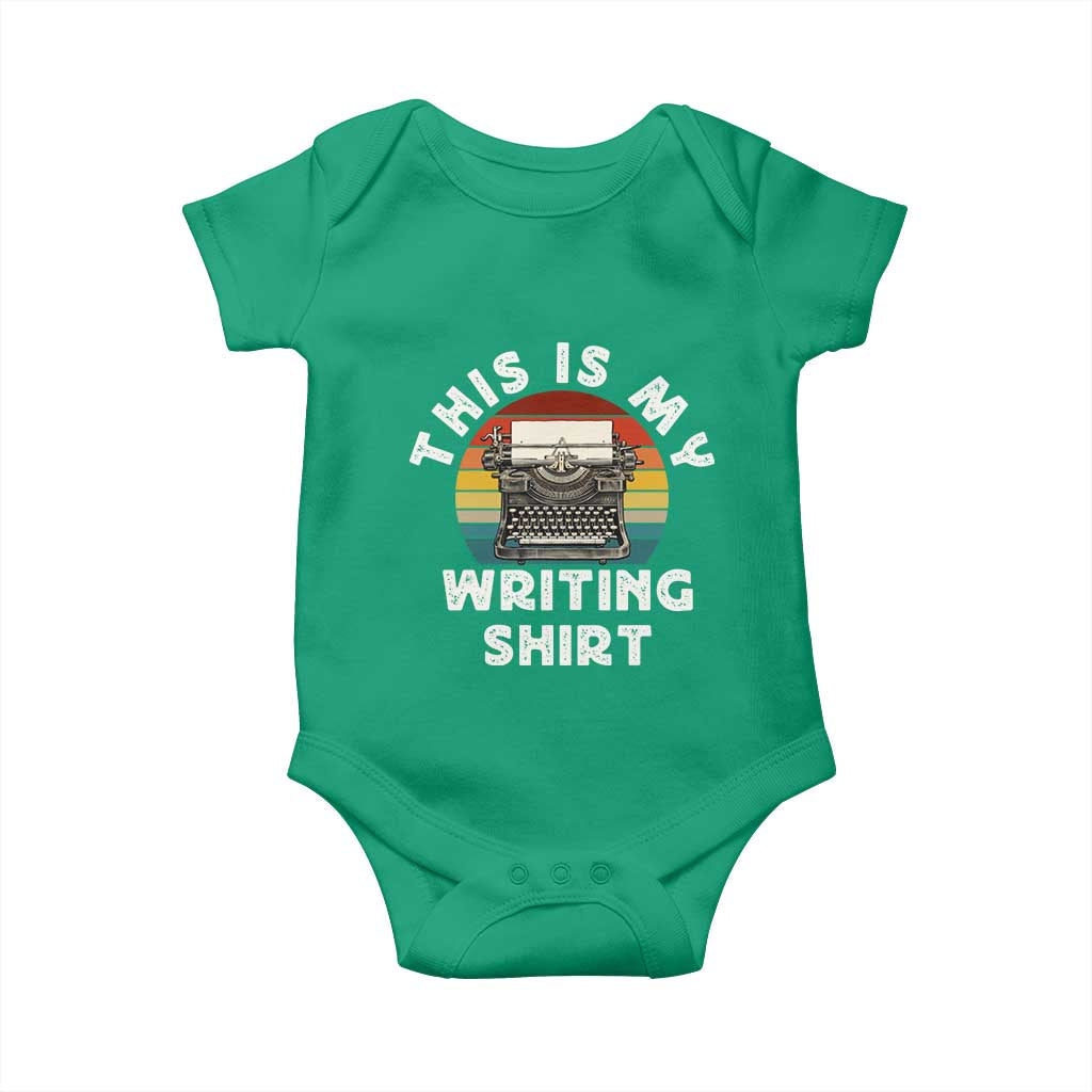 Funny Typewriter Baby Onesie This is My Writing Shirt - Wonder Print Shop