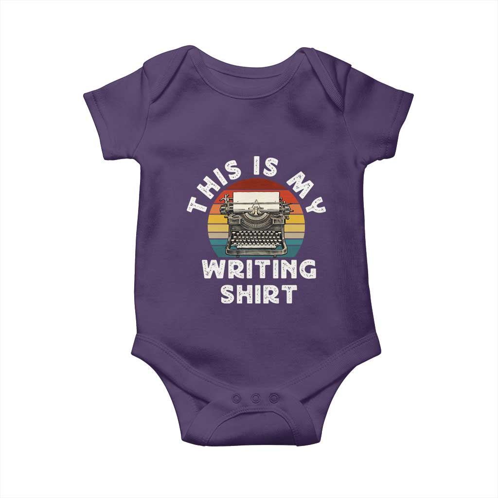 Funny Typewriter Baby Onesie This is My Writing Shirt - Wonder Print Shop