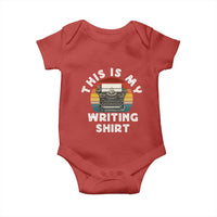 Funny Typewriter Baby Onesie This is My Writing Shirt - Wonder Print Shop