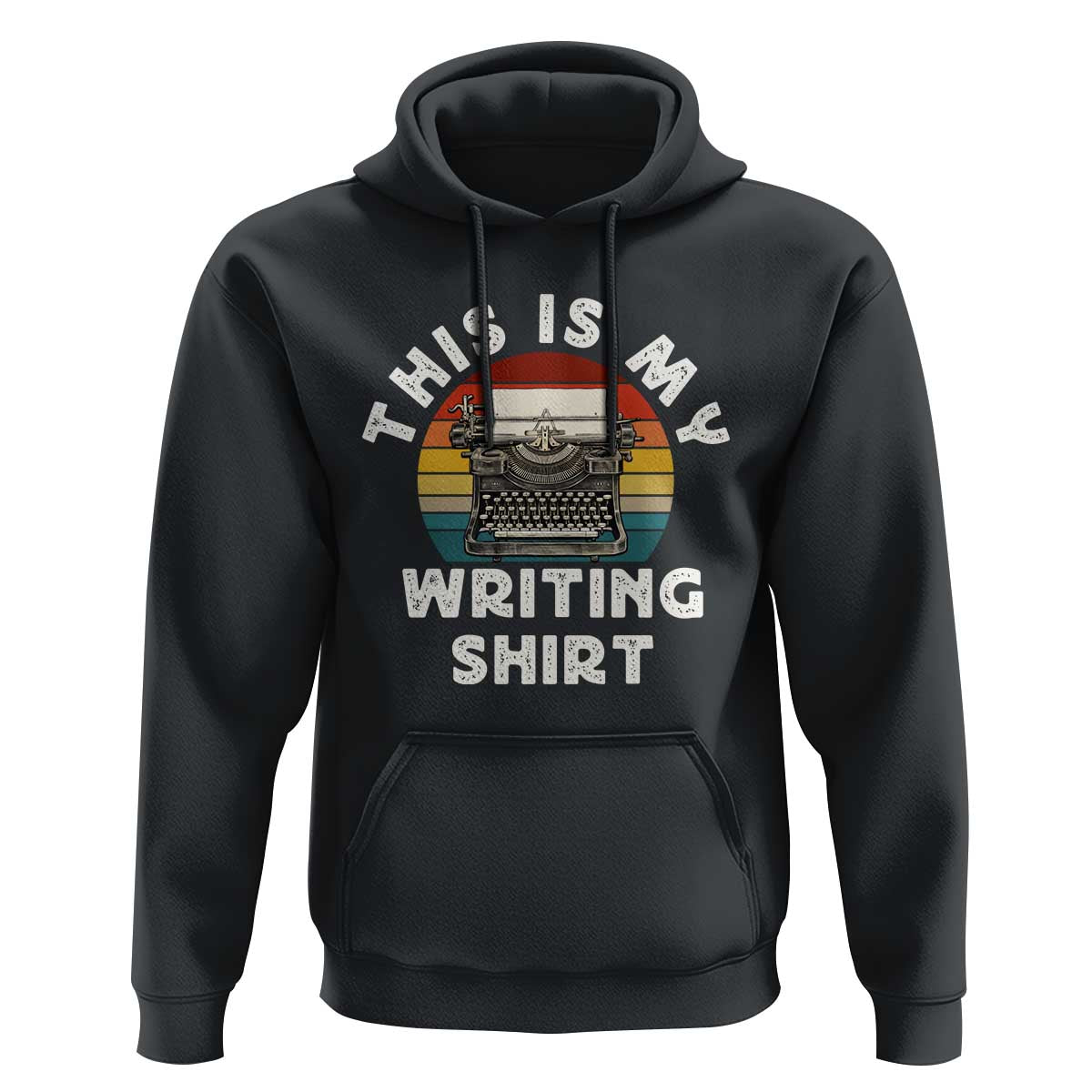 Funny Typewriter Hoodie This is My Writing Shirt - Wonder Print Shop