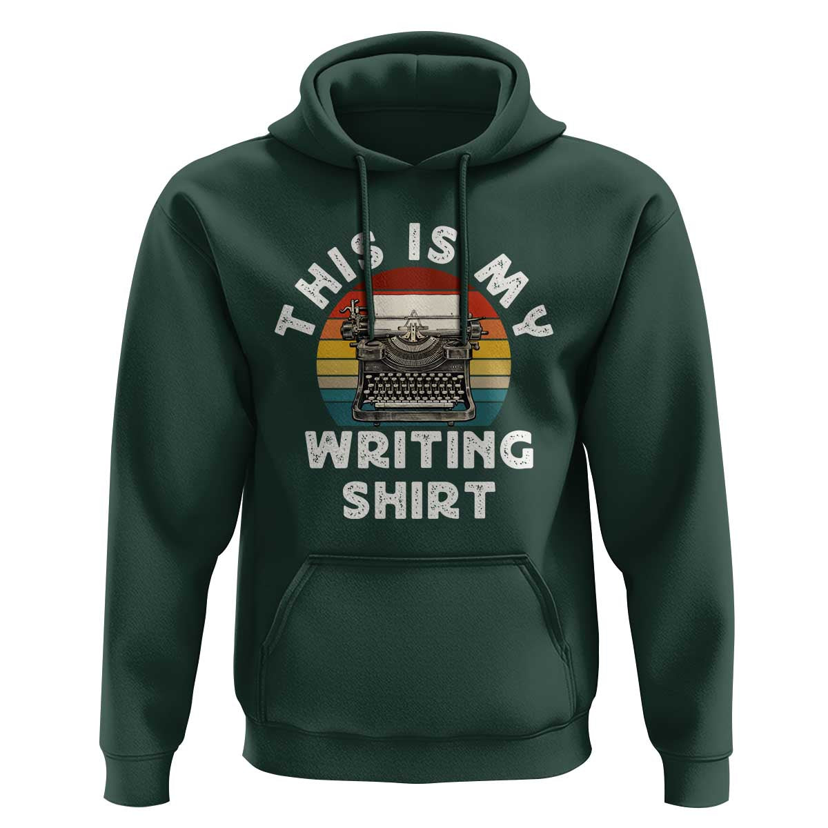 Funny Typewriter Hoodie This is My Writing Shirt - Wonder Print Shop