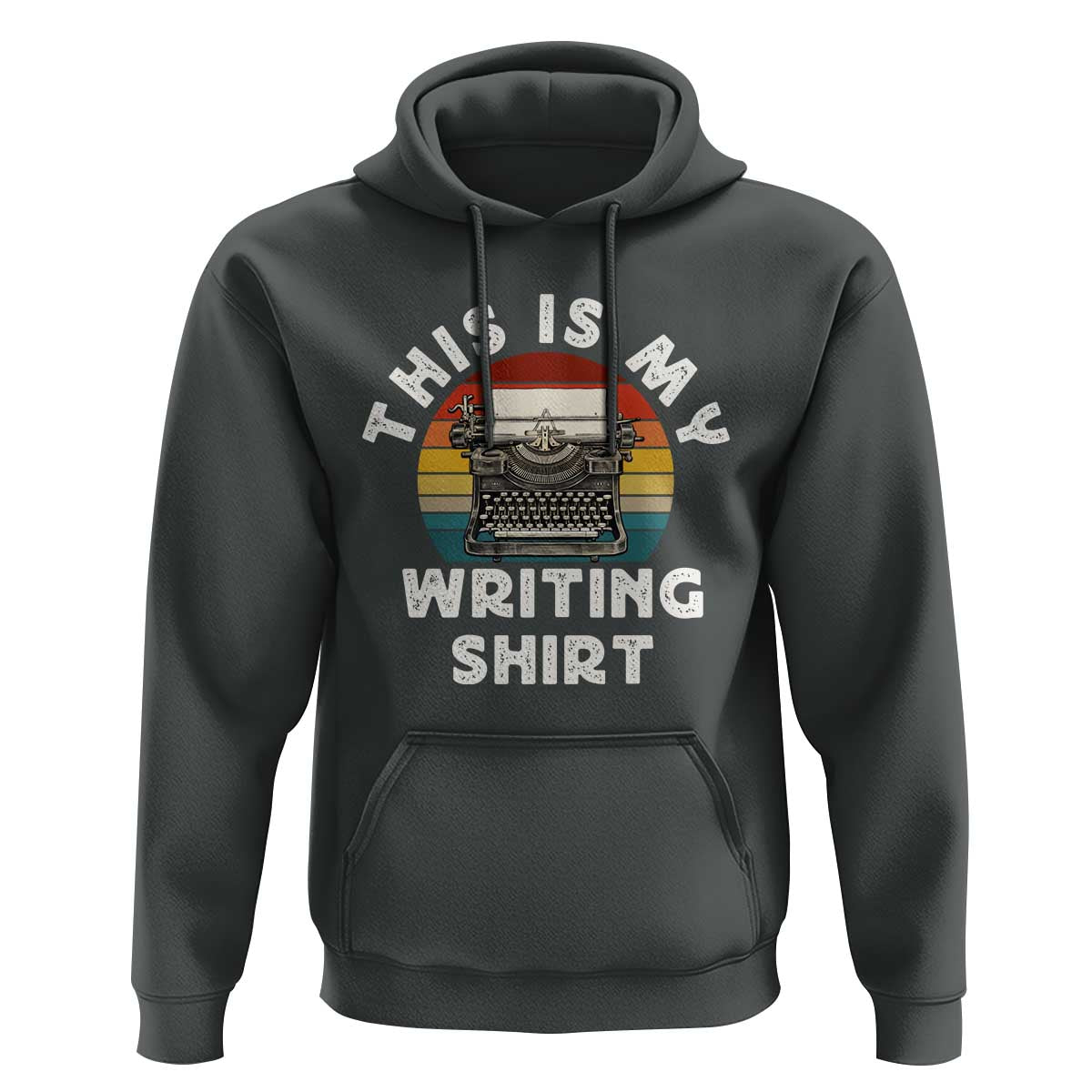 Funny Typewriter Hoodie This is My Writing Shirt - Wonder Print Shop