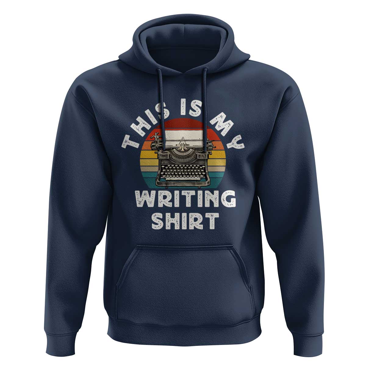 Funny Typewriter Hoodie This is My Writing Shirt - Wonder Print Shop