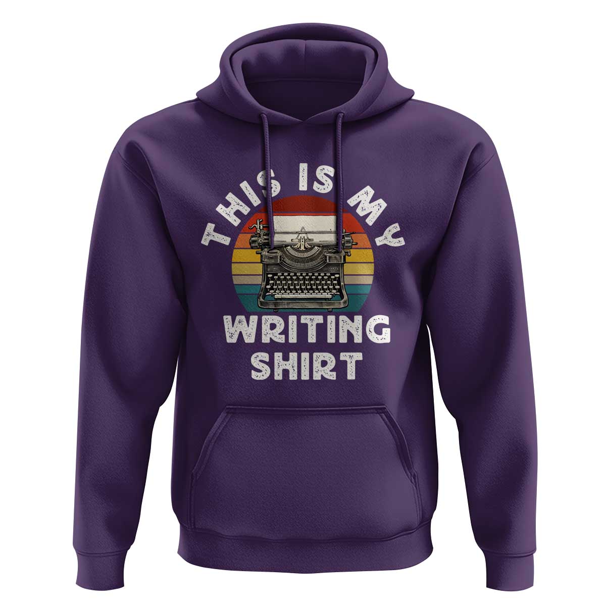Funny Typewriter Hoodie This is My Writing Shirt - Wonder Print Shop