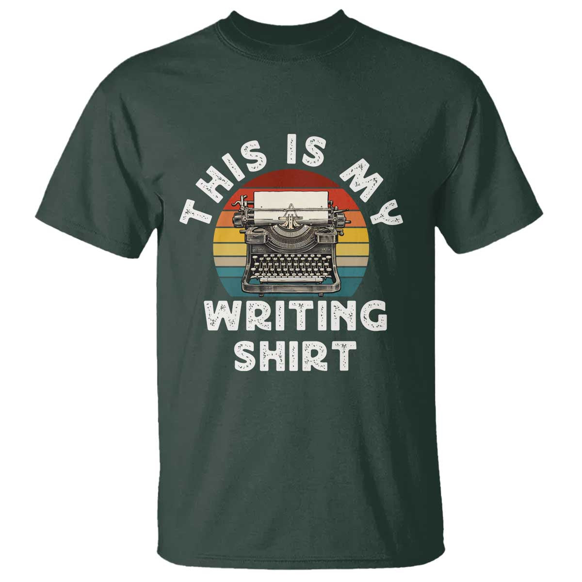 Funny Typewriter T Shirt This is My Writing Shirt - Wonder Print Shop