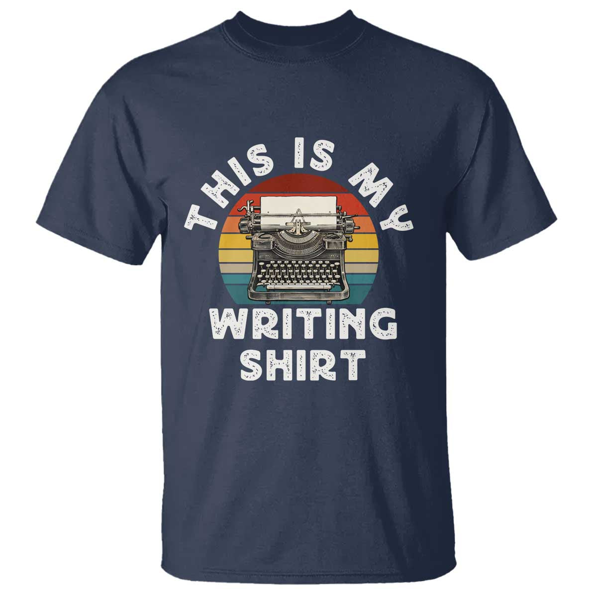 Funny Typewriter T Shirt This is My Writing Shirt - Wonder Print Shop