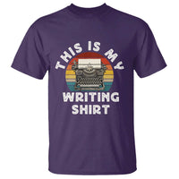 Funny Typewriter T Shirt This is My Writing Shirt - Wonder Print Shop