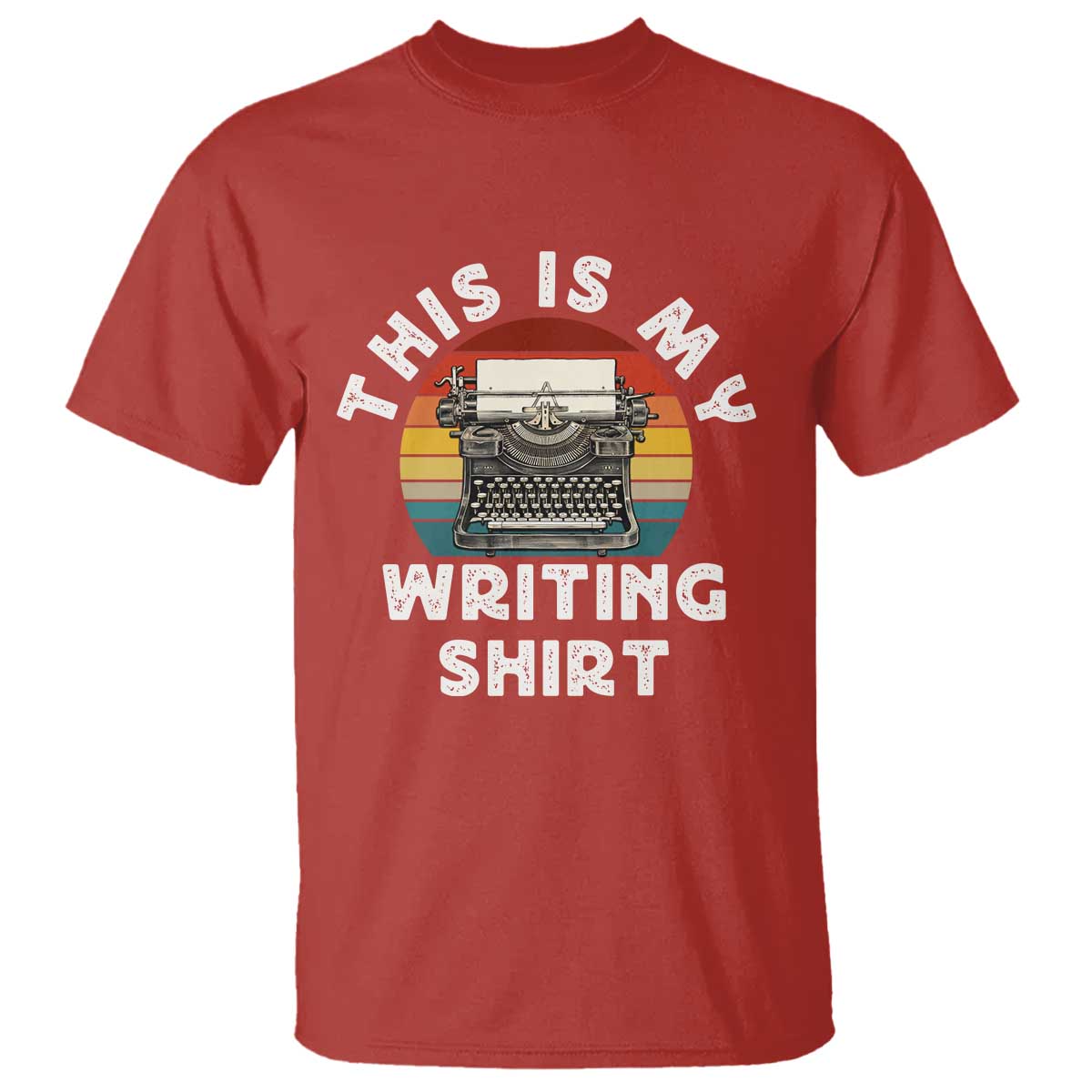 Funny Typewriter T Shirt This is My Writing Shirt - Wonder Print Shop