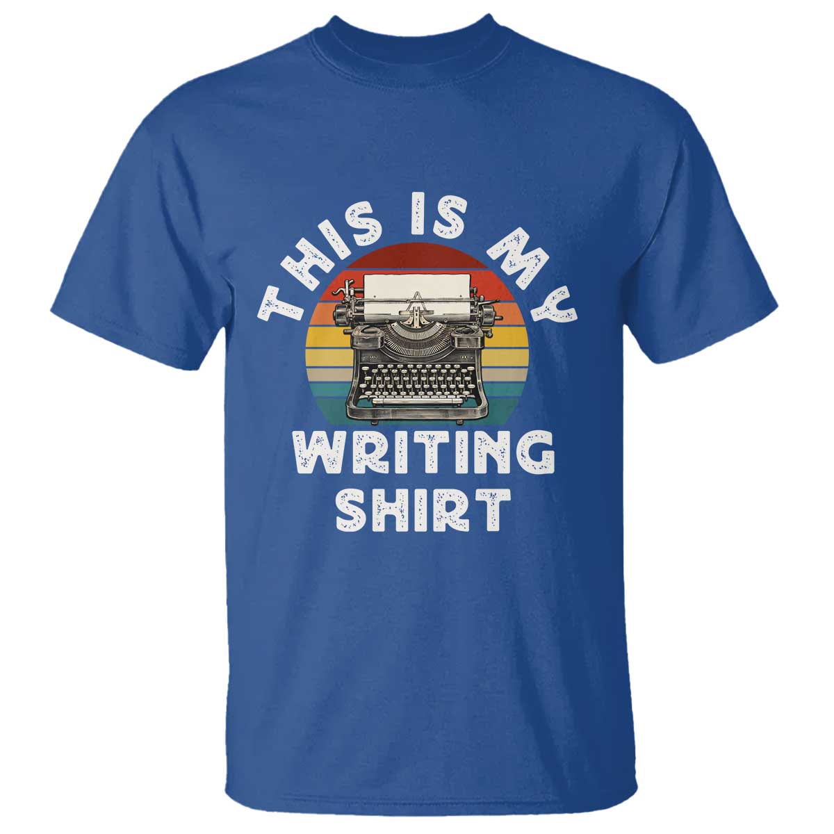 Funny Typewriter T Shirt This is My Writing Shirt - Wonder Print Shop