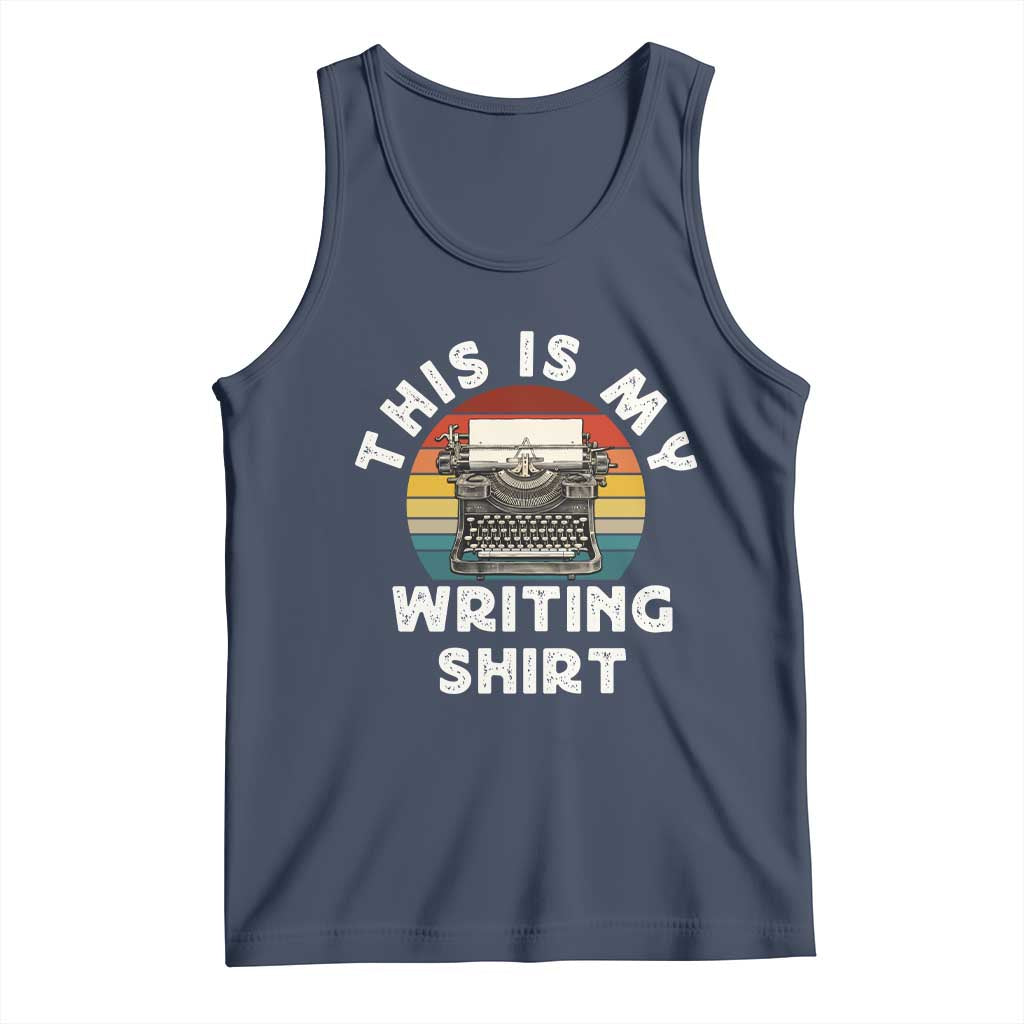 Funny Typewriter Tank Top This is My Writing Shirt - Wonder Print Shop