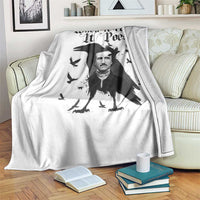 Funny Edgar Allan Poe Throw Blanket When It Rains It Poes - Wonder Print Shop