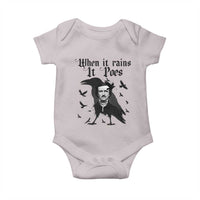Funny Edgar Allan Poe Baby Onesie When It Rains It Poes - Wonder Print Shop