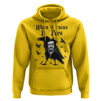 Funny Edgar Allan Poe Hoodie When It Rains It Poes - Wonder Print Shop