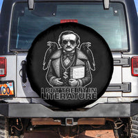 Funny Edgar Allan Poe Spare Tire Cover I Put The Lit In Literature - Wonder Print Shop