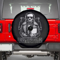 Funny Edgar Allan Poe Spare Tire Cover I Put The Lit In Literature - Wonder Print Shop