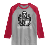 Funny Edgar Allan Poe Raglan Shirt I Put The Lit In Literature - Wonder Print Shop