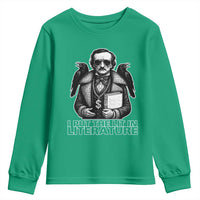 Funny Edgar Allan Poe Youth Sweatshirt I Put The Lit In Literature - Wonder Print Shop