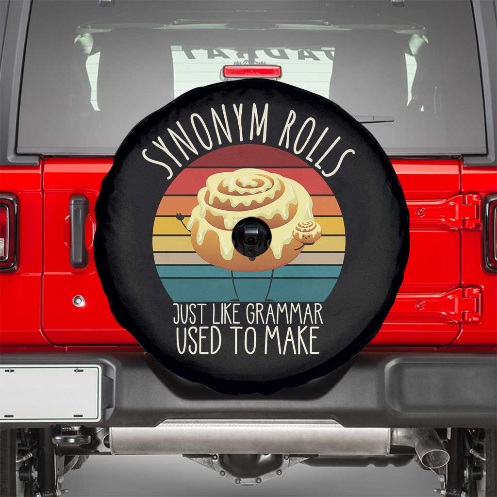 Funny English Grammar Spare Tire Cover Synonym Rolls Just Like Grammar Used To Make - Wonder Print Shop