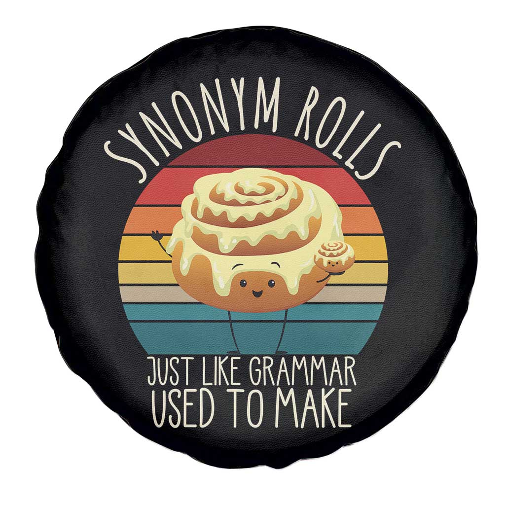 Funny English Grammar Spare Tire Cover Synonym Rolls Just Like Grammar Used To Make - Wonder Print Shop